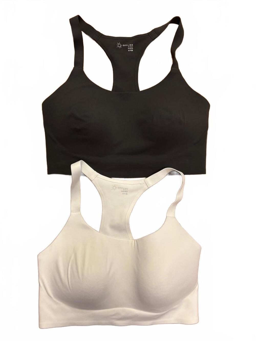 Offline by Aerie Real Me Xtra Racerback Sports Bras, Size Small DD